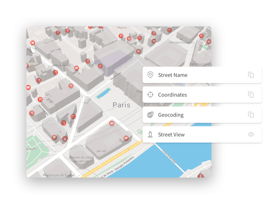 NMaps detailed street level