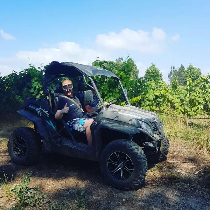 NDrive colleague trying out a buggy.