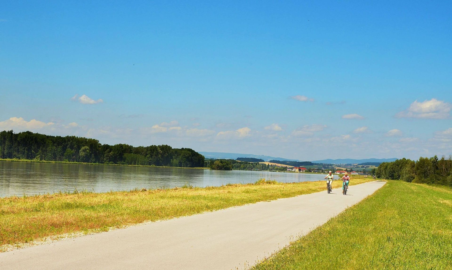 The Danube cycle path