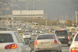 Istanbul rush hour traffic